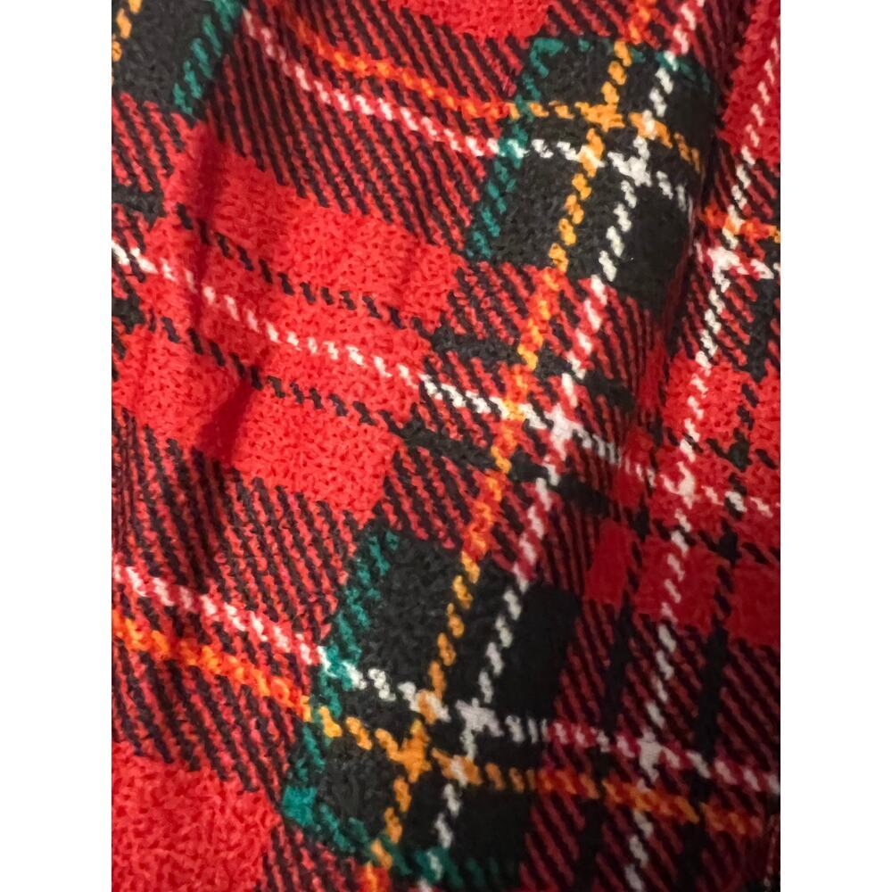 Saint Eve Kids Red Plaid Nightgown 3T Ruffled detail - Picture 4 of 4